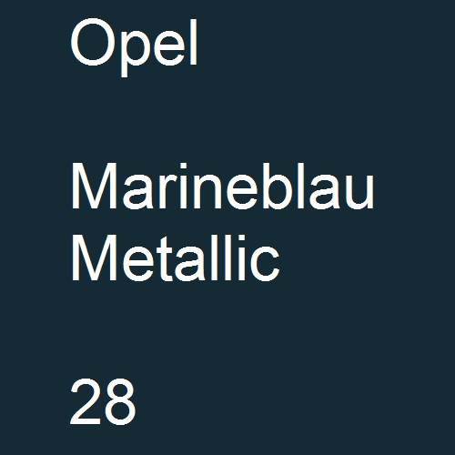 Opel, Marineblau Metallic, 028.